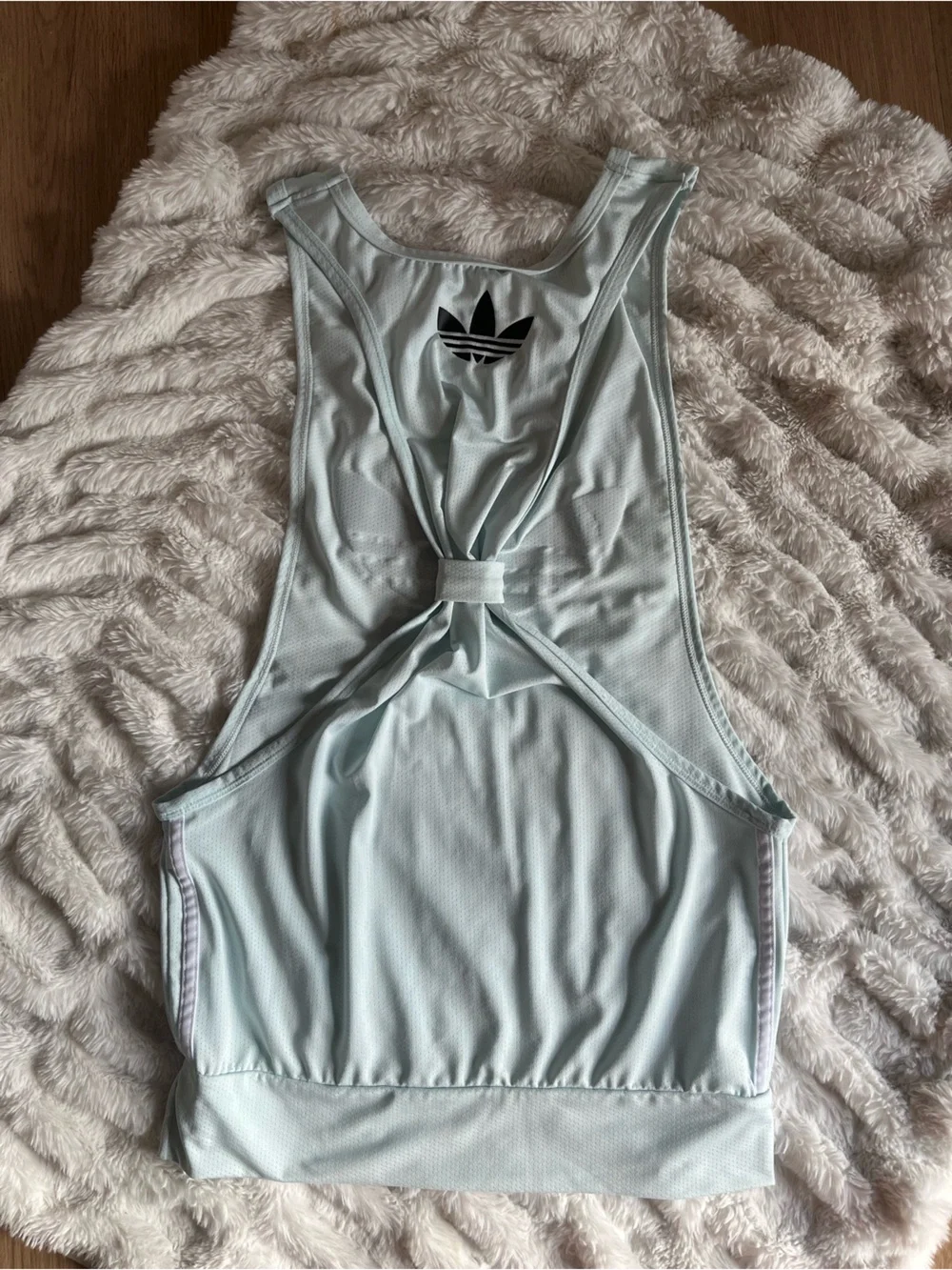 adidas Mint Green mesh back less tank